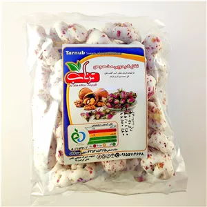 نقل گردویی با پر محمدی ، 200 گرمی 