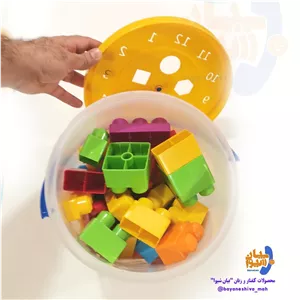 لگو خانه سازی خرسند قطعه درشت 42 تایی سطل دار کد 5003