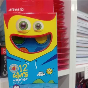 آبرنگ 12 رنگ آریا