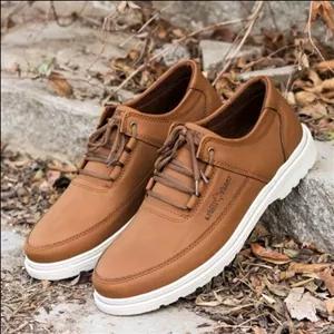 کفش مردانه اداری مدل جوان رنگ عسلی