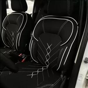 روکش صندلی پژوه 206.207پارچه برزنتی طرح سوپر vipباکیفیت عالی ابر7میل بارنگبندی مختلف باضمانت یکسال ن وو