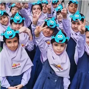 تاج جشن آب تاج قطره آب دولایه نمدی 