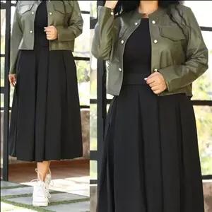 شناسه 55719 کت ودامن مدل رویا همراه کمربند 