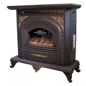 بخاری گازی پایه دار دودکش دار کلاسیک هیزمی (ارسال رایگان )