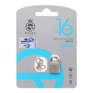 فلش 16GB USB2.0 Queen Knob نقره ای گارانتی مادام العمر 
