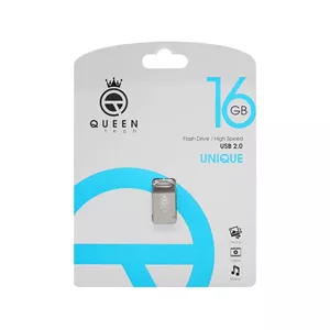 فلش 16GB USB2.0 Queen Unique مشکی گارانتی مادام العمر 