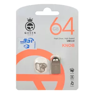 فلش 64GB USB2.0 Queen Knob نقره ای گارانتی مادام العمر 