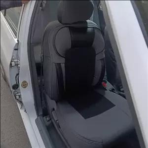 روکش صندلی تیبا2وکوییک پارچه برزنتی طرح سوپر vipباکیفیت عالی ابر7میل بارنگبندی مختلف باضمانت یکسال ن و.