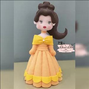 عروسک بل شخصیت کارتون دیو و دلبر.عروسک نمدی بل.عروسک پرنسس بل