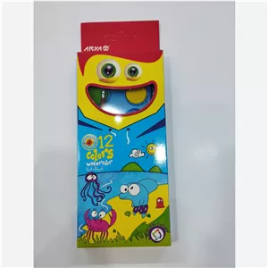 آبرنگ12رنگ جعبه مقوایی آریا 