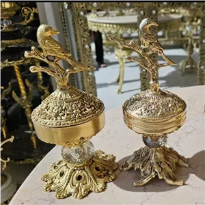 قندان آلیاژ طرح برنج