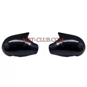فلاپ آینه بغل 206 طرح M خفاشی مشکی براق