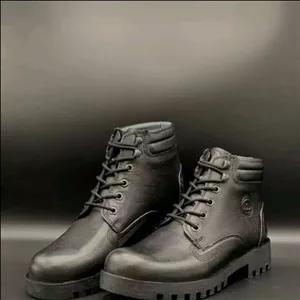 نیم بوت تمام چرم شمس زیره لاستیک  داخل خز 