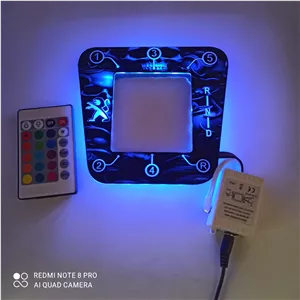 فلاپ دنده نورانی اسپرت تمام خودرو طرح اتومات (قاب دور دنده)