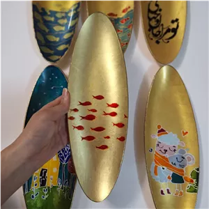 دیس ماهی خوری رنگ طلایی 