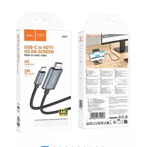کابل HDMI هوکو مدل UA27 باسری TYPE-C to HDTV
