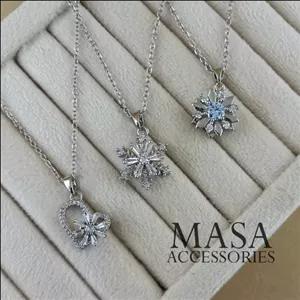 گردنبند اسپینری طرح سواروسکی گردنبند اسپینری