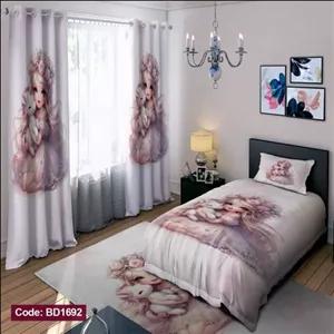  روتختی سه بعدی تکنفره 90 طرح یونیکورن کد 560