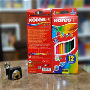 مداد رنگی 12 رنگ + تراش کورس