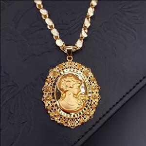 گردنبند شمایل الیزابت مدل شمش رنگ ثابت کد ki