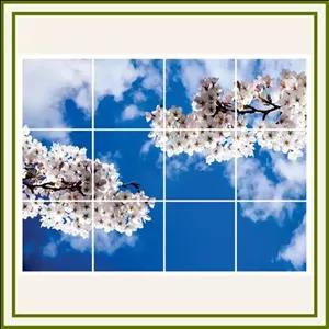 آسمان مجازی طرح شکوفه و ابر (12 تایل)