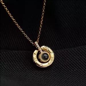 گردنبند تلسکوپی طرح بولگاری استیل