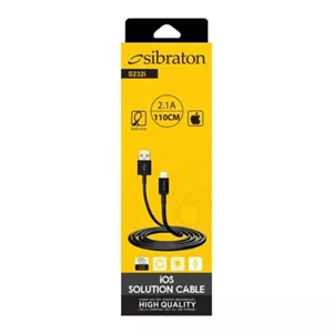 کابل شارژ آیفون سیبراتون 110 سانتی مدل Sibraton S232i