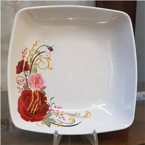 کاسه سوپ (خورشت دونفره )چهار گوش کد 811گل رز ملامین یزد رکسانا 