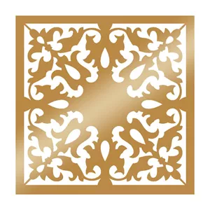 تایل سقفی مدل 1201 طلایی براق بسته 4 عددی سایز 59.5x59.5 سانتی متر