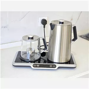 چای ساز بغل هم روگن مدل ru-1525استیل باکیفیت دارای گارانتی 18ماهه