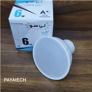 لامپ هالوژن 6 وات GU10 مهتابی تیسو 