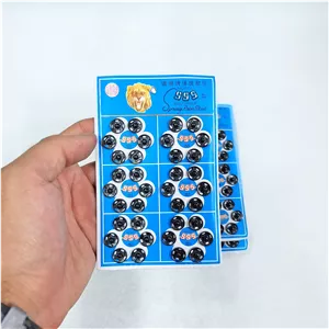 دکمه قابلمه ای قطر 0.9 سانتی 36 جفتی مشکی (خرازی و خیاطی )