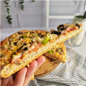 پودر خمیر پیتزا خانگی بدون مواد نگهدارنده و ارگانیک