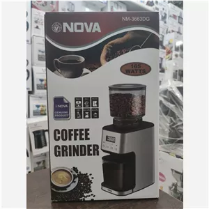 آسیاب قهوه نوا اصلی کد NM-3663DG با 51 درجه تنظیم 165 وات  مدل نووا NOVA NM-3663