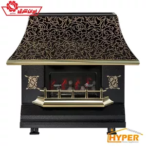 بخاری گازی ایران شرق CH150-R آذران طرح گلبرگ طلایی 