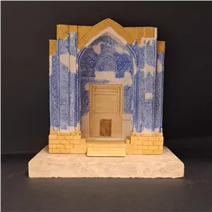 مجسمه و تندیس مسجد کبود سایز بزرگ (پایه سنگی)