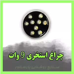 چراغ استخری 9وات LED ، چراغ آب نما ، زیر درختی