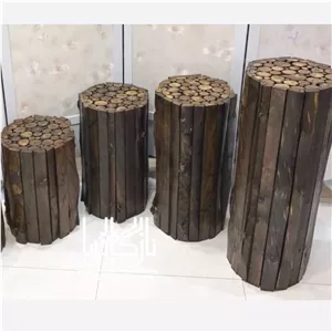 صندلی پاف روستیک تمام چوب مدل راوندارتفاع 80سانت ( هزینه ارسال بصورت پس کرایه در مقصد)