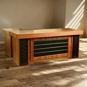 میز کارمندی پریسا سایز 140 به همراه کشو