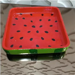 پیش دستی مربعی یلدایی سنگ مصنوعی ،ارسال بصورت پس کرایه پرداخت در محل 