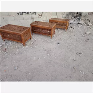  میز عسلی جلو مبلی طرح سنتی شیشه خور