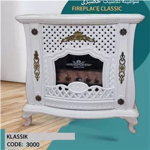بخاری گازی جدید شومینه ای36000 کلاسیک حصیری 