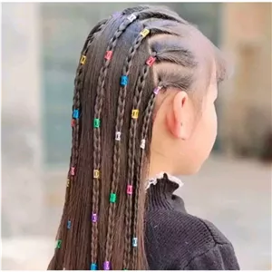 حلقه مو روسی پک50 عددی در3رنگ طلایی، نقره ای و رنگی