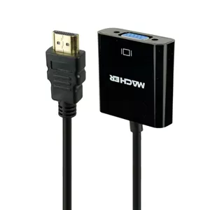 تبدیل Macher HDMI To VGA + کابل صدا
