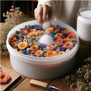 سیلیکاژل مخصوص تهیه گل خشک با بسته بندی یک کیلوگرمی
