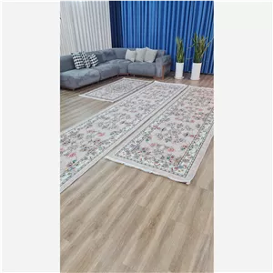 ست فرش چاپی پادری و راهرو مخمل ترک ارسال پس کرایه