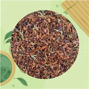 چای به لیمو و گل محمدی تازه  و خوش عطر