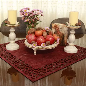 رومیزی مربع سنتی طرح ستاره(ابعاد قابل تغییر)