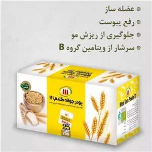 ساشه پودر جوانه گندم 111 (کارتن 24 بسته ای) 
