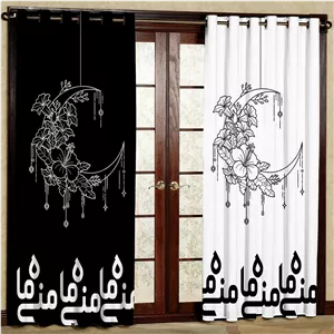 پرده پانچی بارمان دکور مدل مخمل کد 1820a